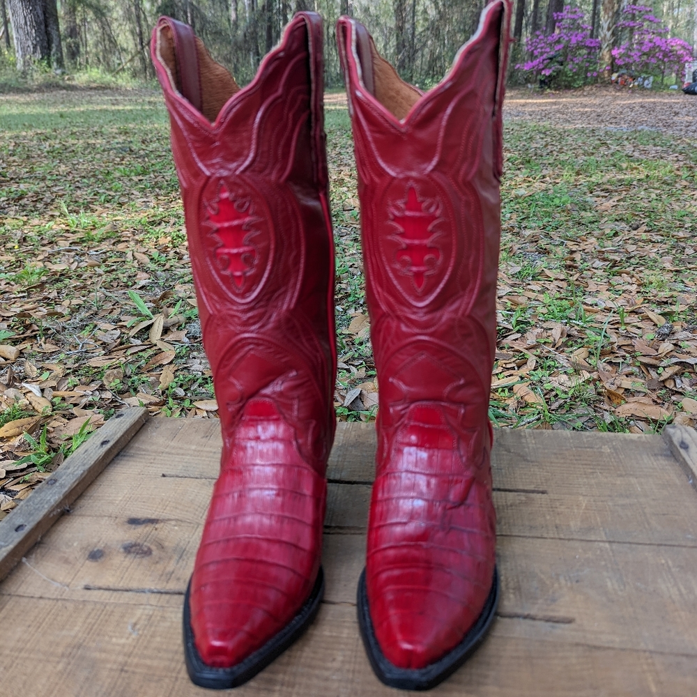 Red Dan Post Caiman Boots